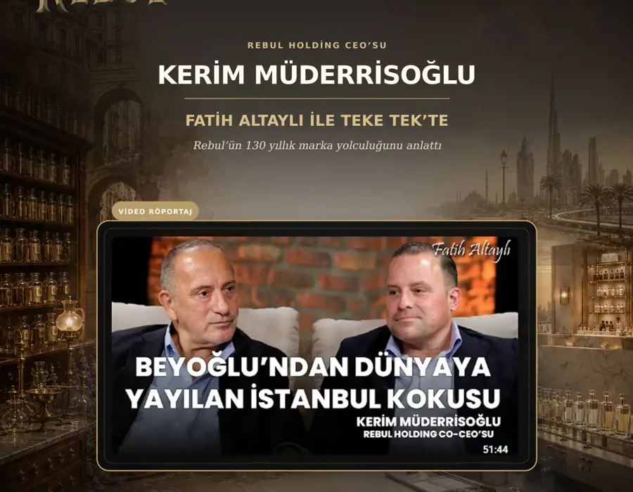 True ? Rebul CEO'su Kerim Müderrisoğlu, Fatih Altaylı'nın YouTube Kanalında :